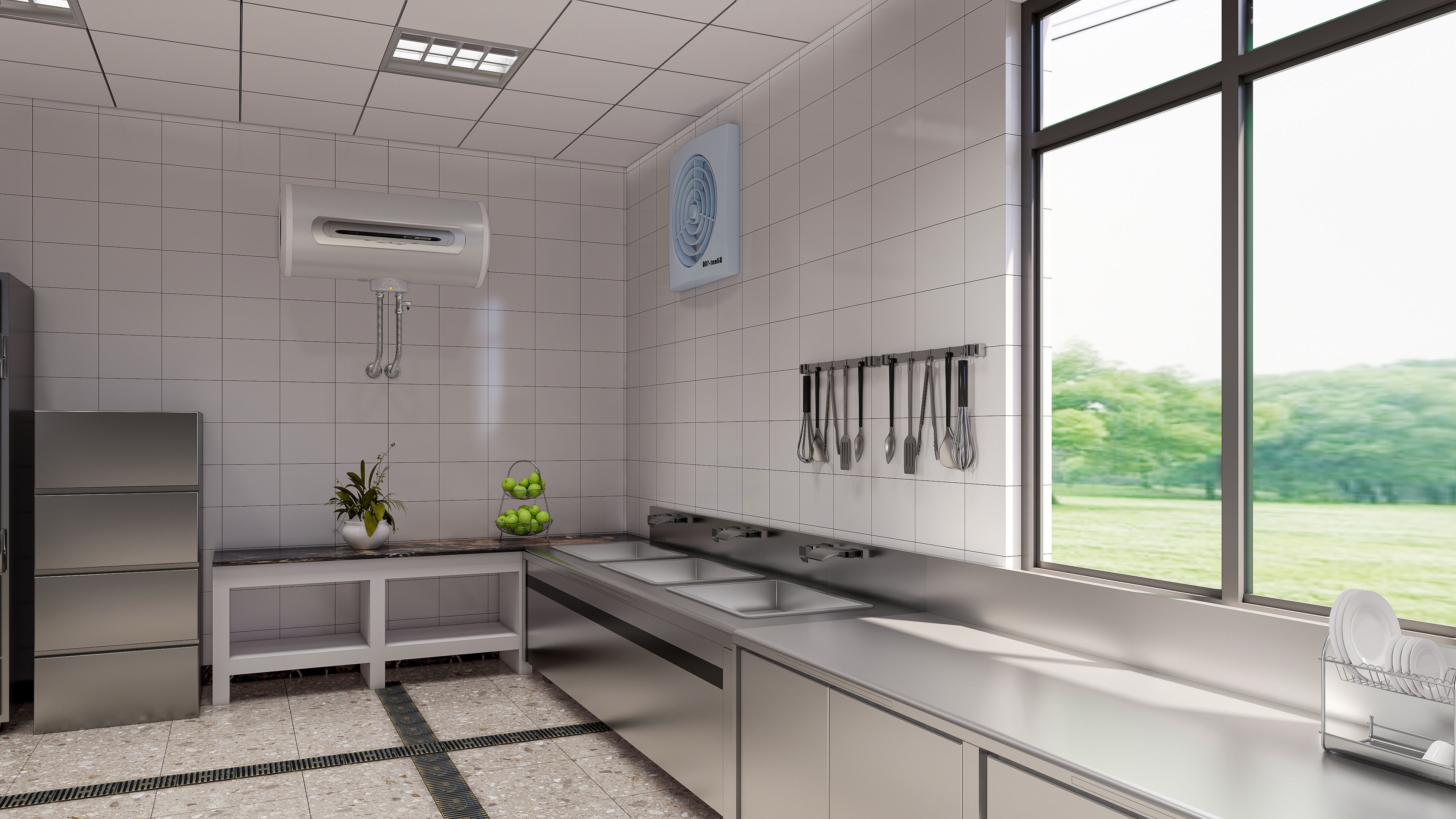 Commercial Kitchen 5 3D model_4