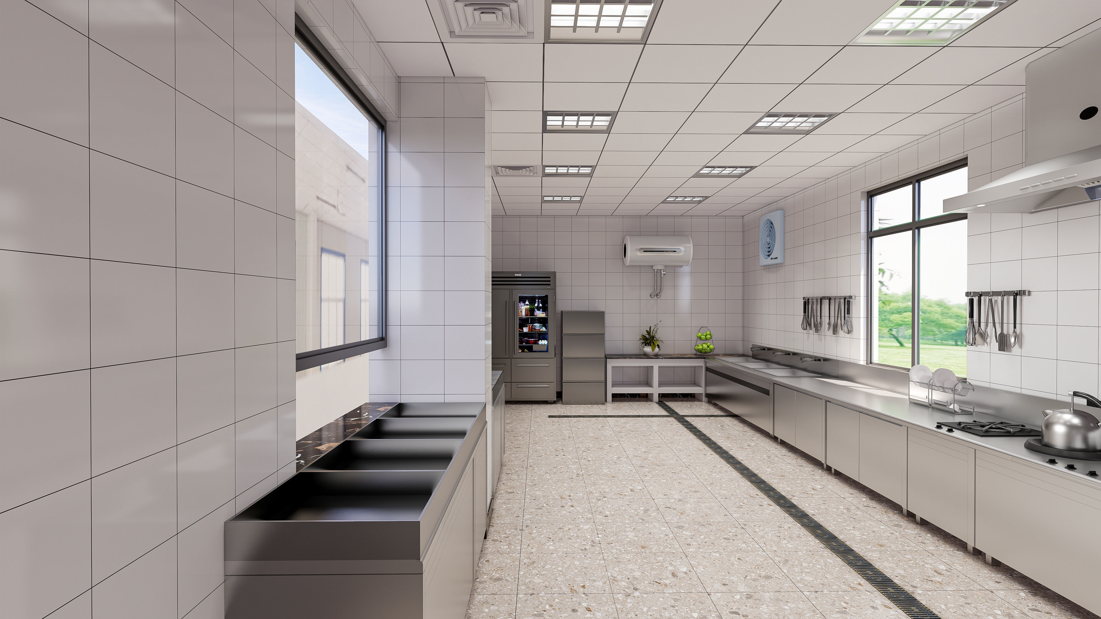 Commercial Kitchen 5 3D model_14