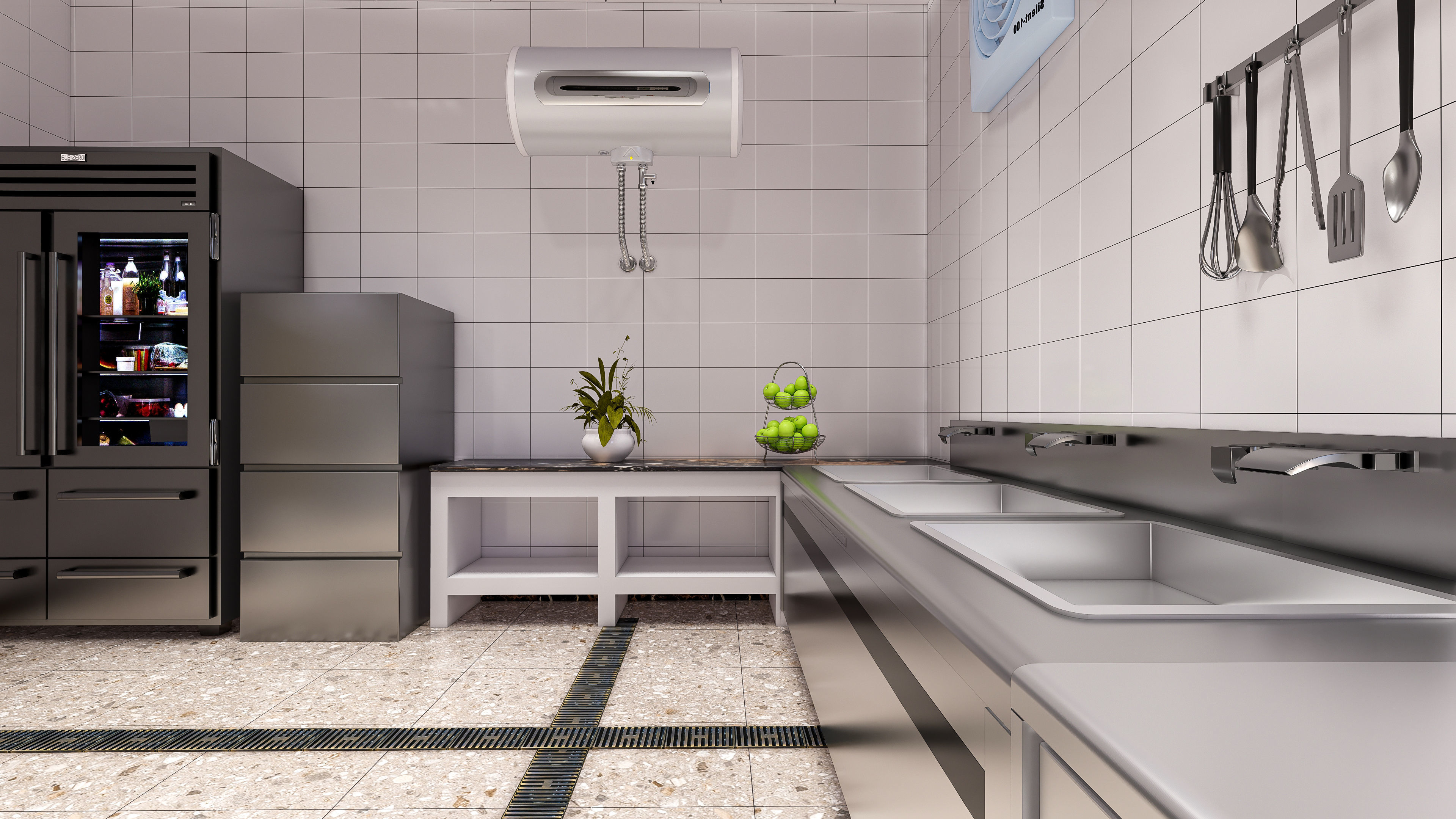 Commercial Kitchen 5 3D model_18