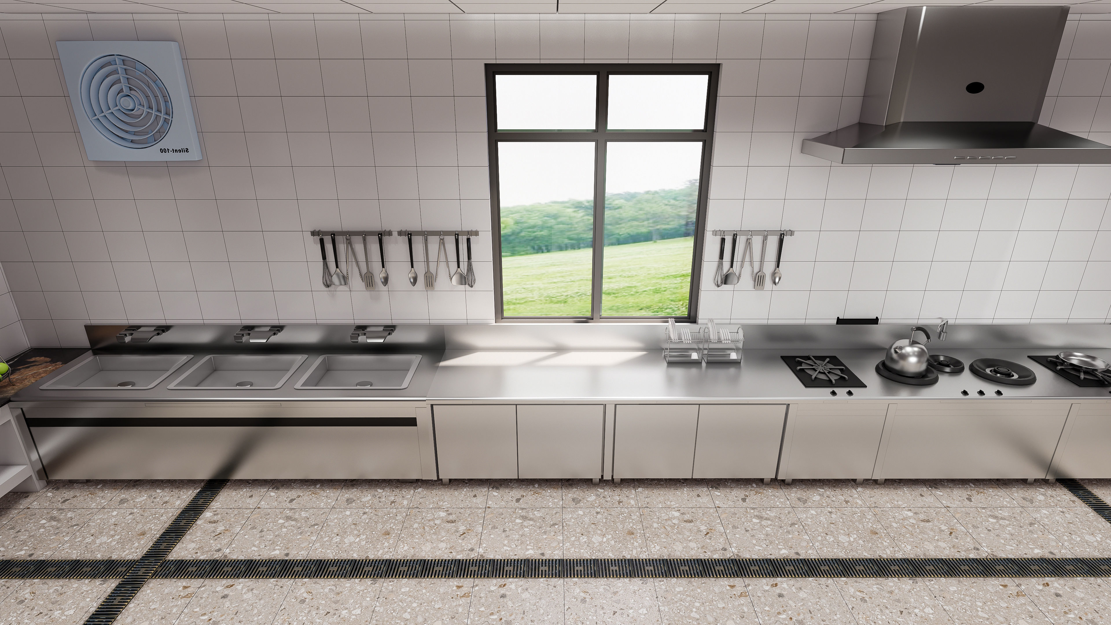 Commercial Kitchen 5 3D model_10