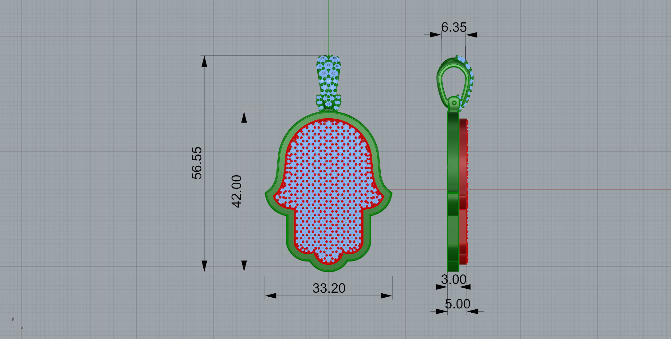 Gold N1188 3D print model_5