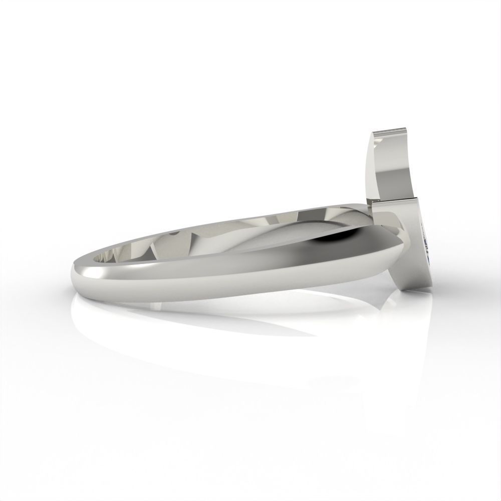 Moon and Stars diamond ring  3D print model_40