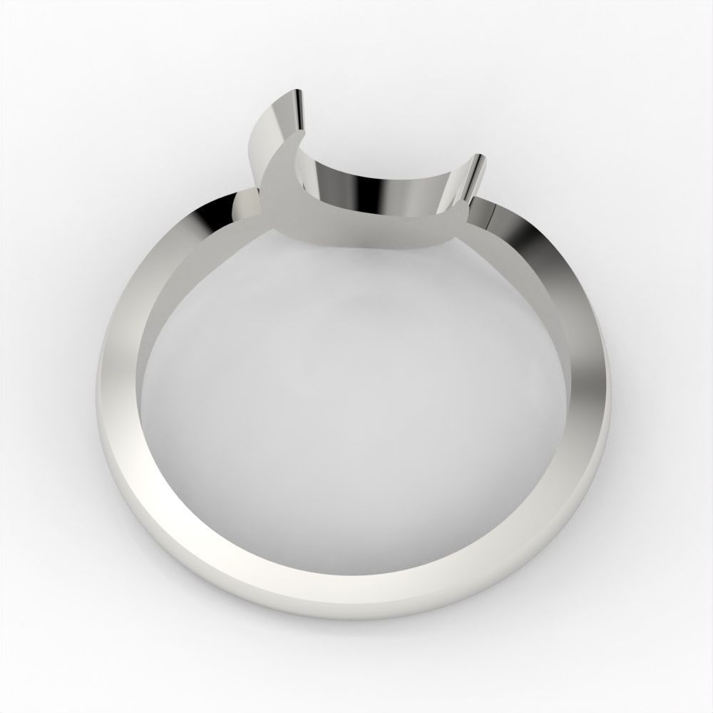 Moon and Stars diamond ring  3D print model_35