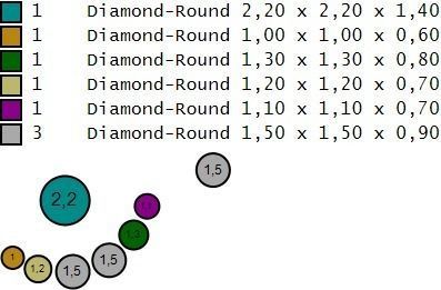 Moon and Stars diamond ring  3D print model_13