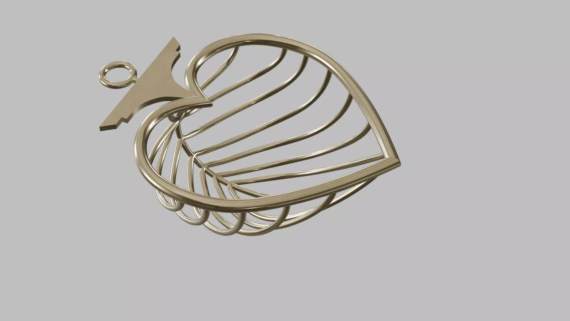 Heart Shape Earrings Free 3D print model