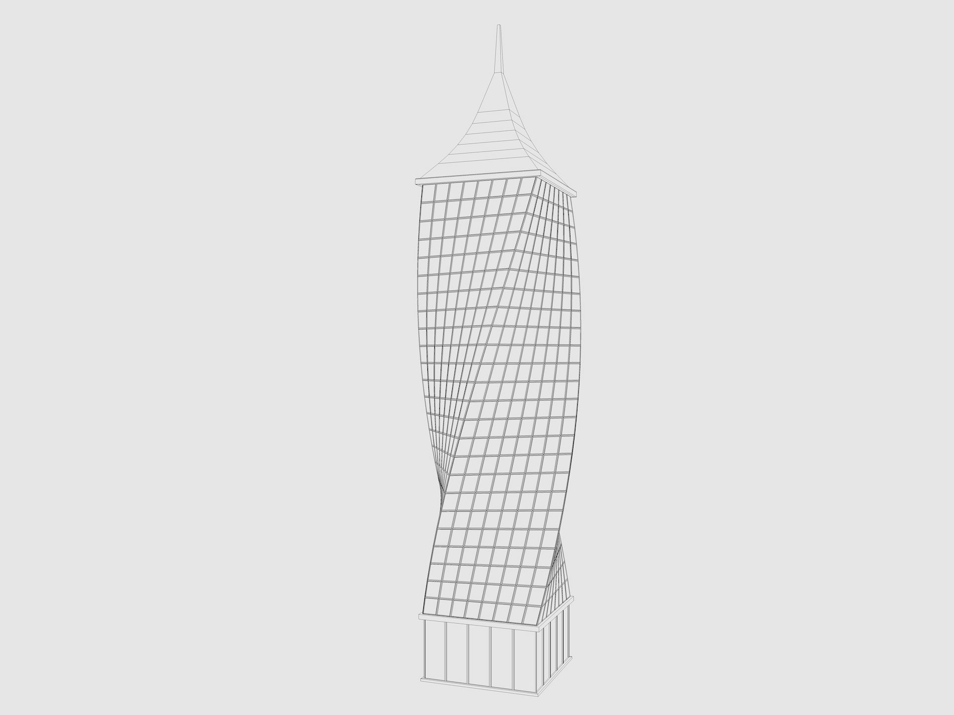 Cartoon Skyscraper Pack Low-poly 3D model_24