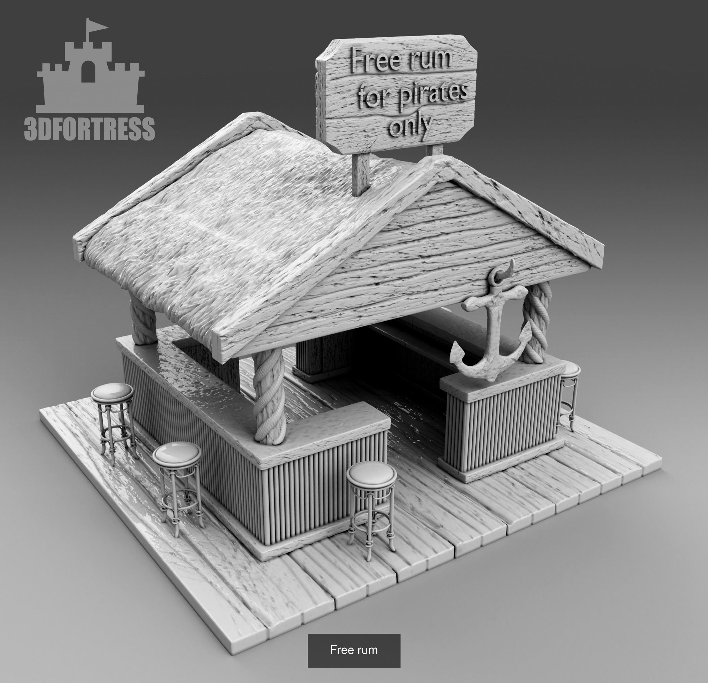 Pirate Island 3D Model Collection_44