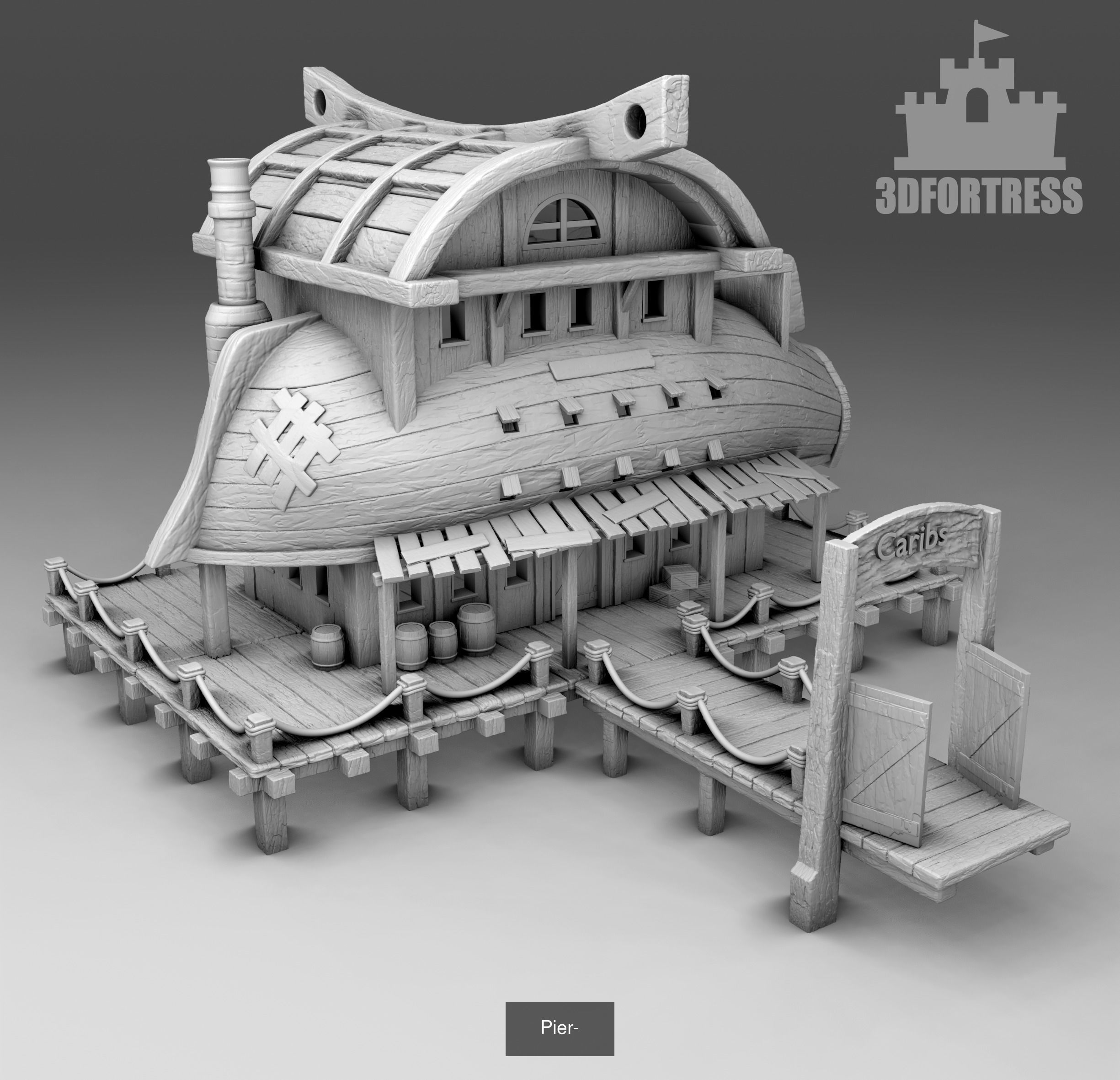 Pirate Island 3D Model Collection_42