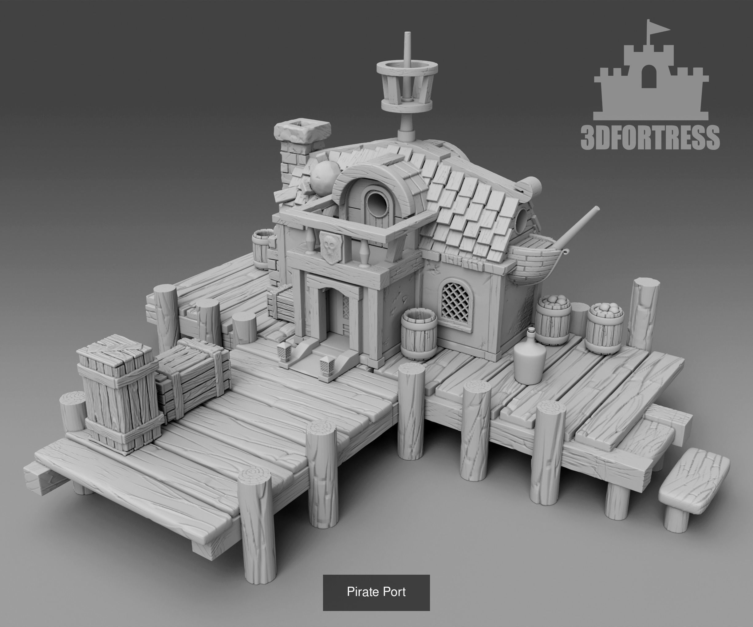 Pirate Island 3D Model Collection_39