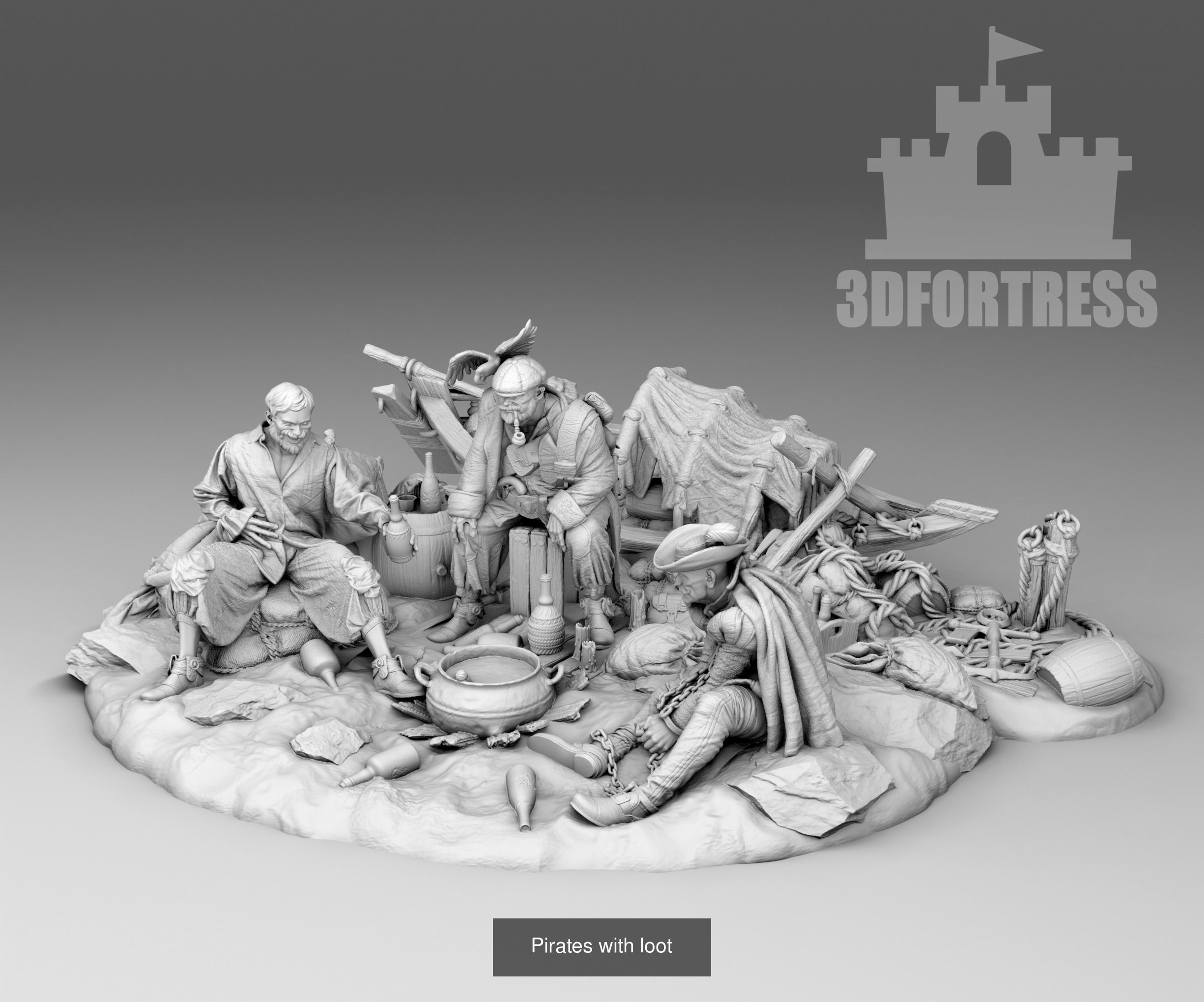 Pirate Island 3D Model Collection_10