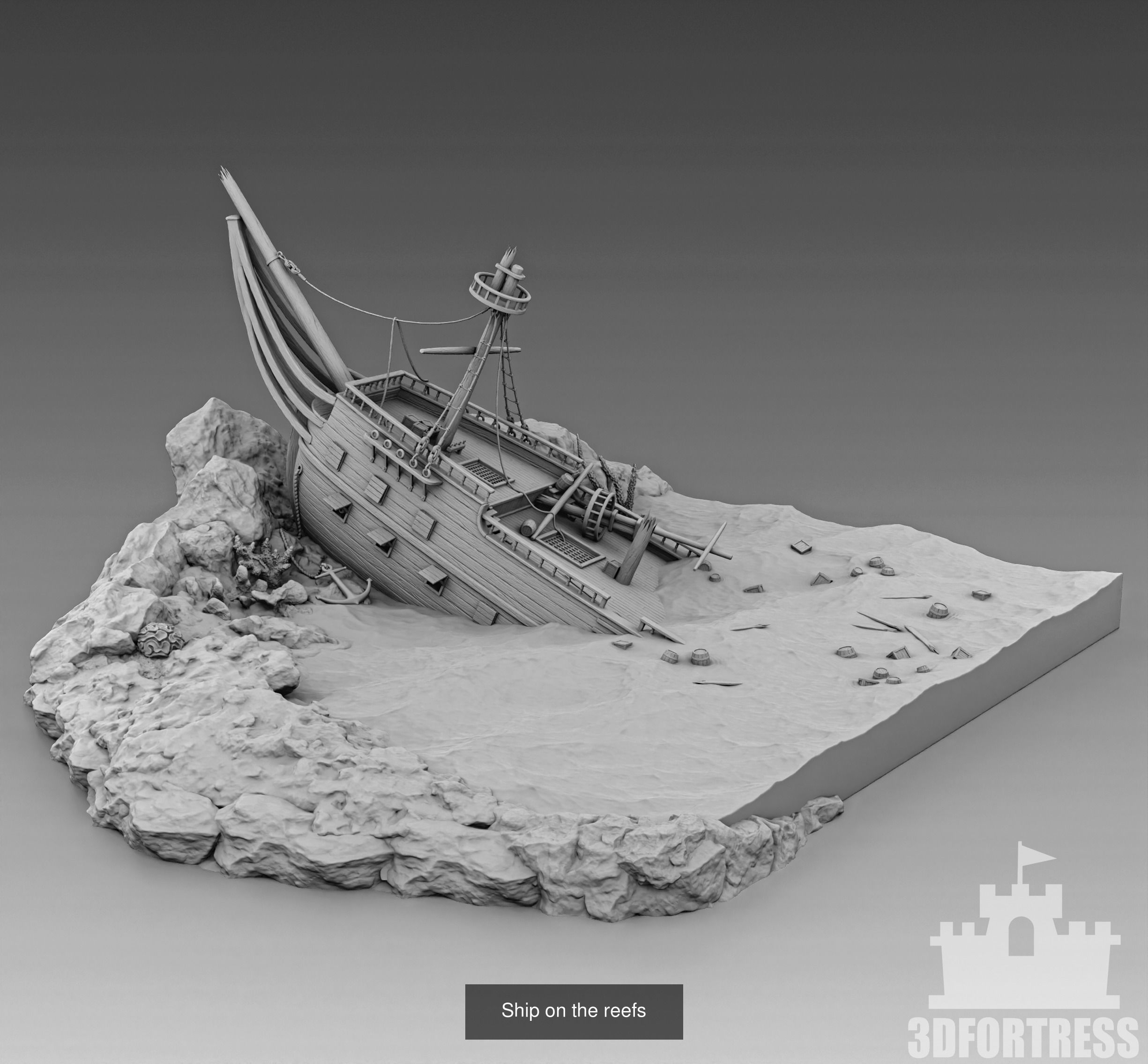 Pirate Island 3D Model Collection_25