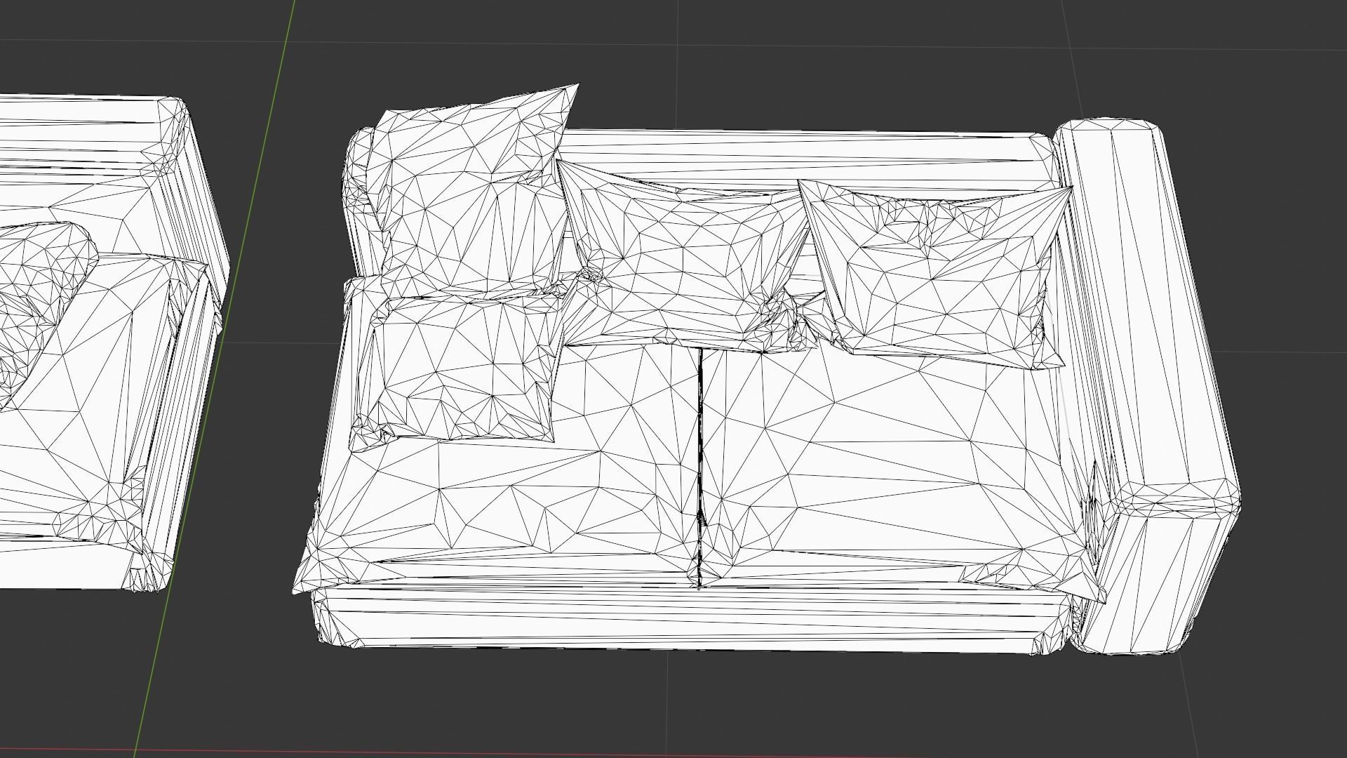 Modern L-Shaped Sofa - Low Poly 3D Model Low-poly 3D model_13