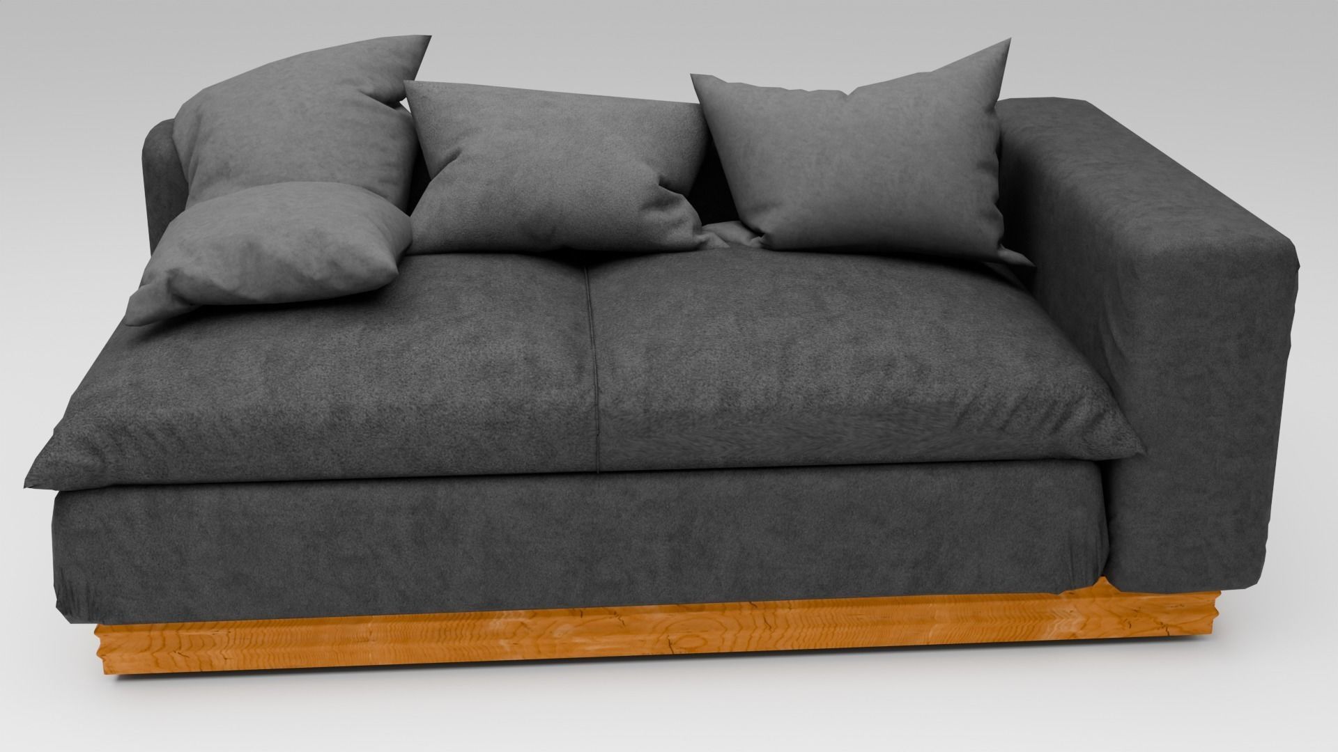 Modern L-Shaped Sofa - Low Poly 3D Model Low-poly 3D model_11