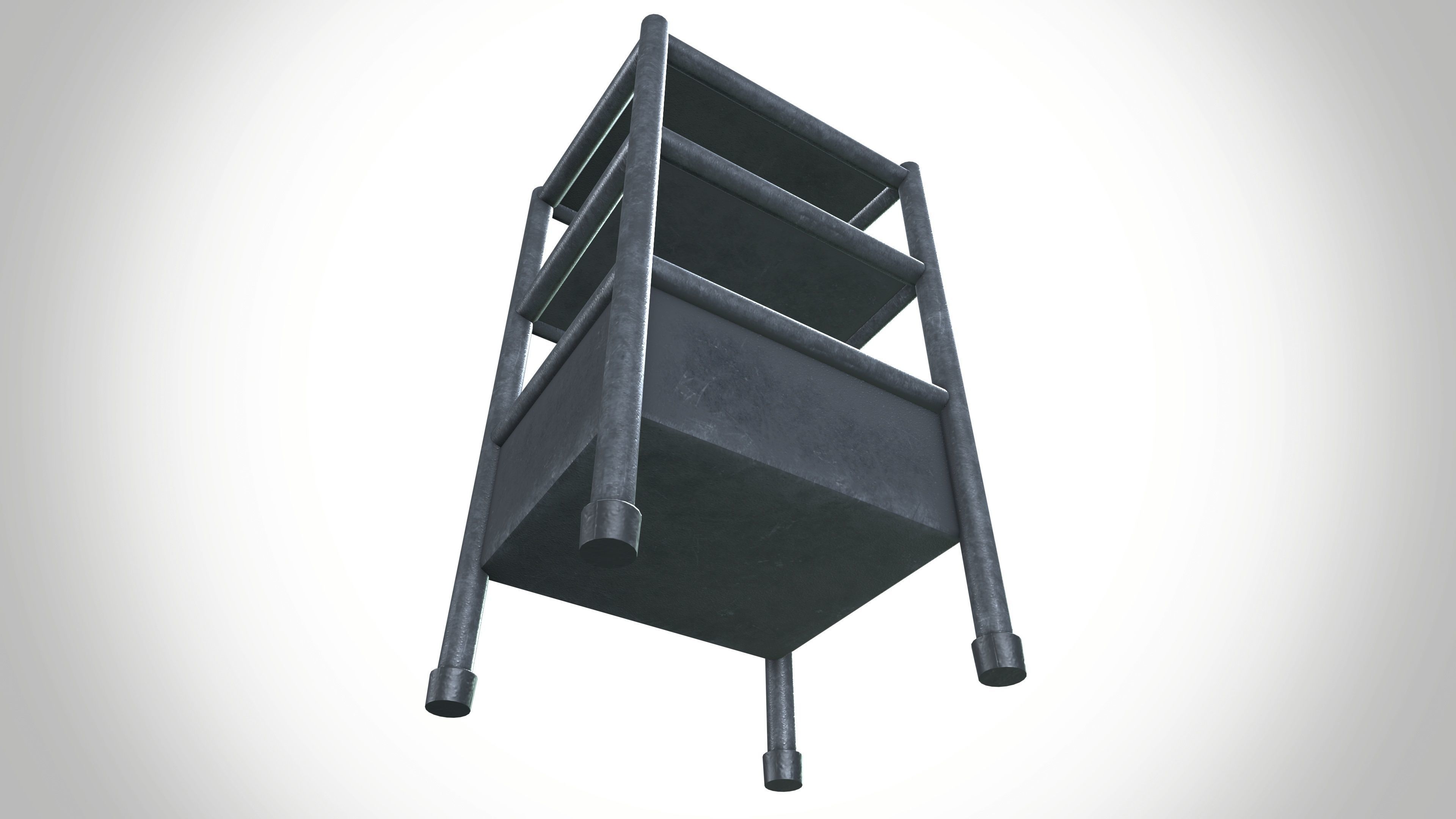 Assets table Low-poly 3D model_6