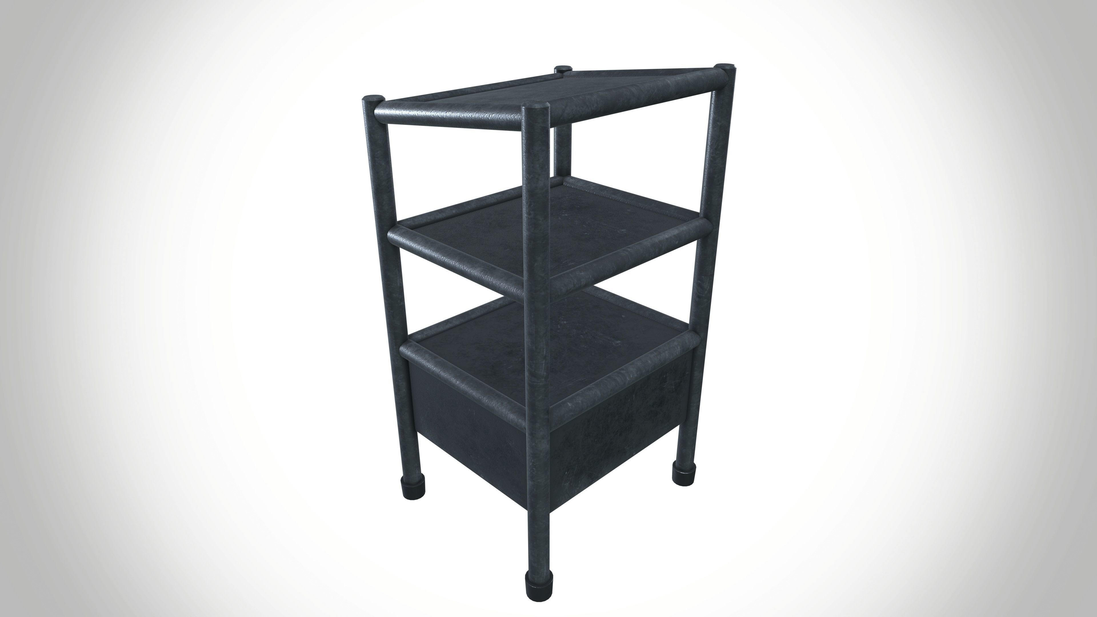 Assets table Low-poly 3D model_3