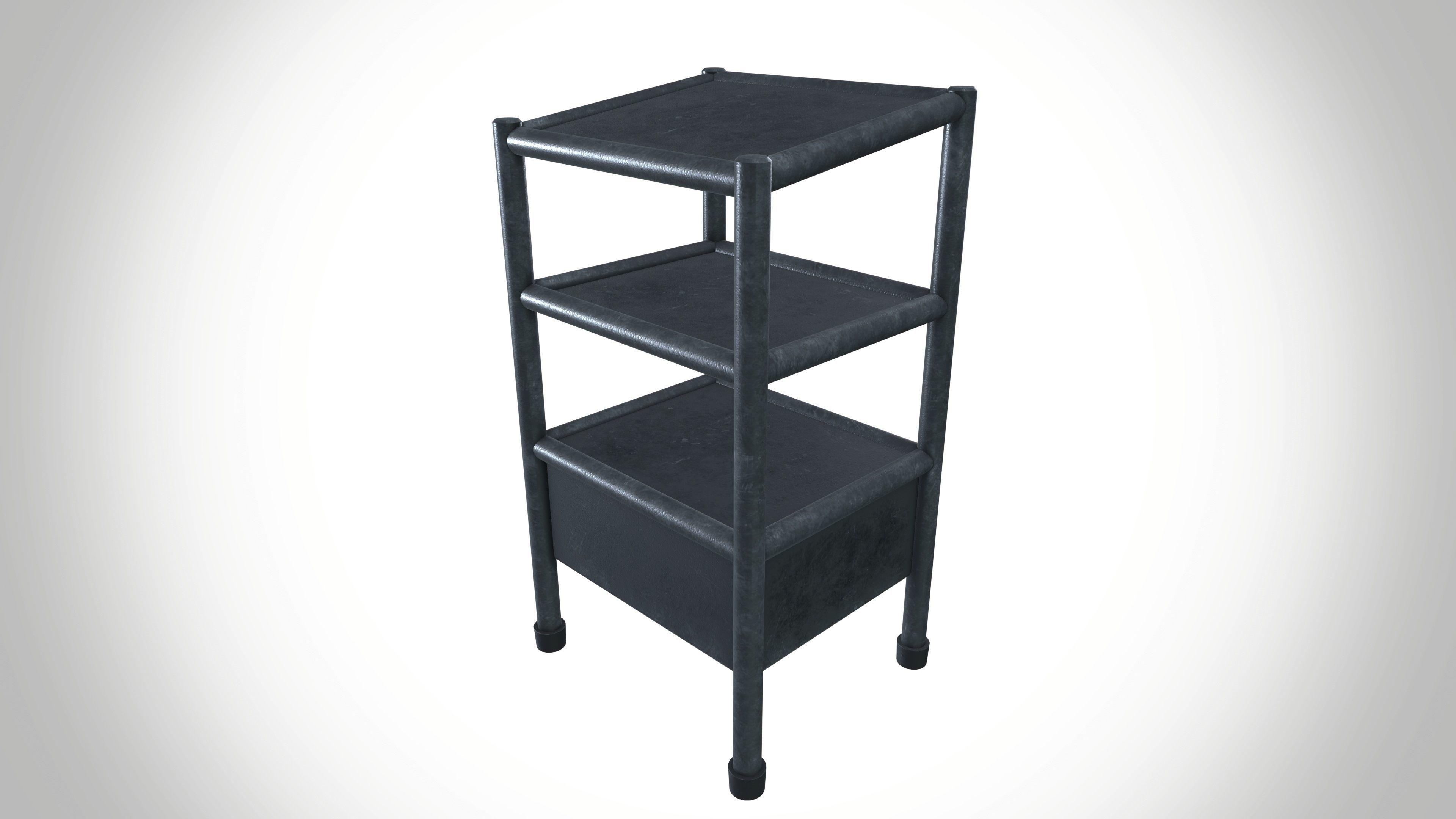 Assets table Low-poly 3D model_2