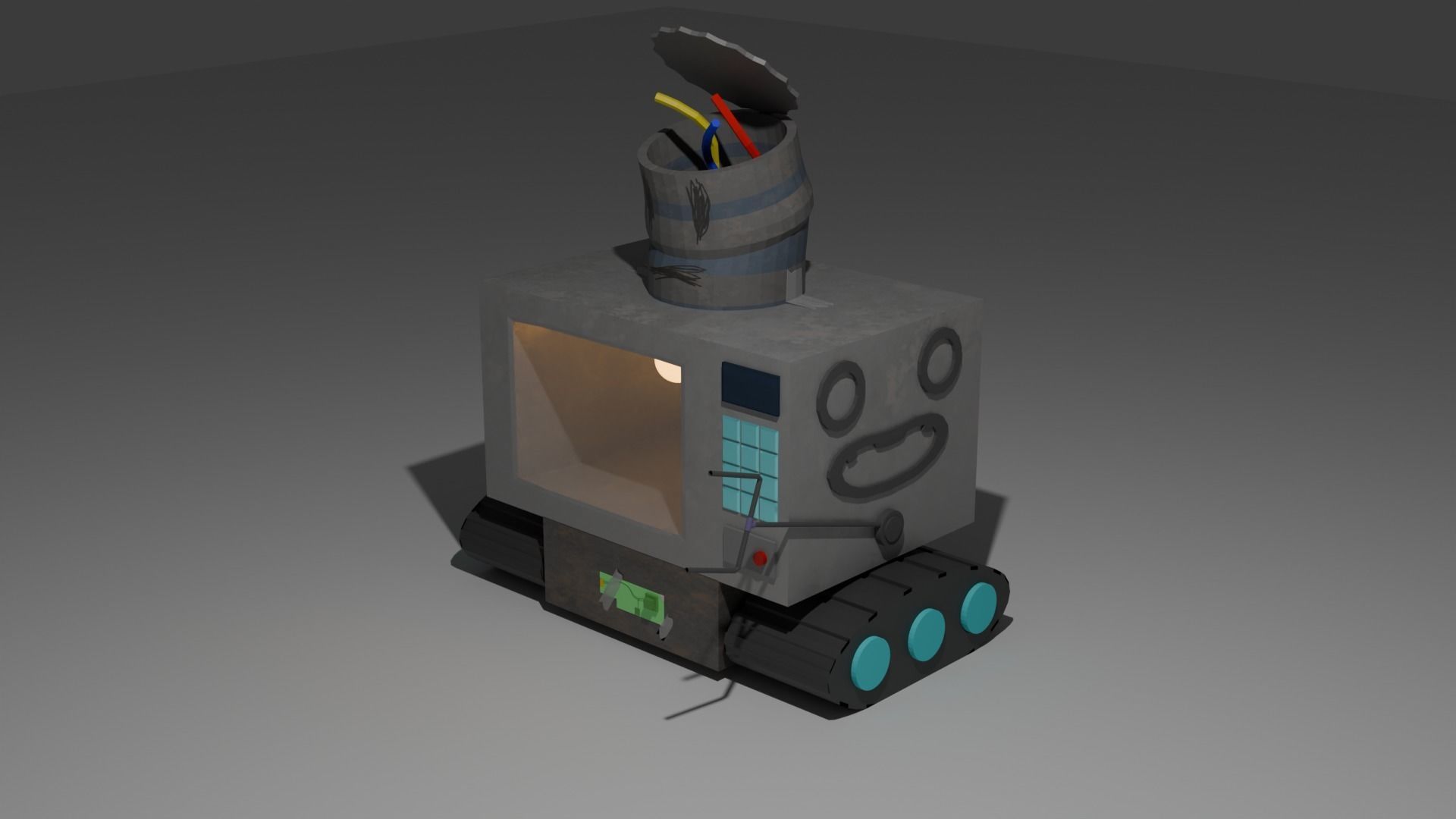 Neptr Low-poly 3D model_3