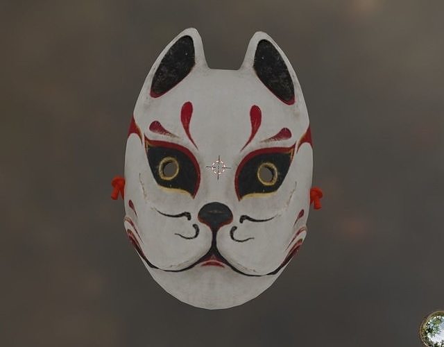 kabuki mask 1 Low-poly 3D model