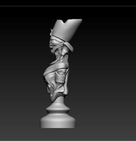 Skull Chess Pieces 3D print model_1