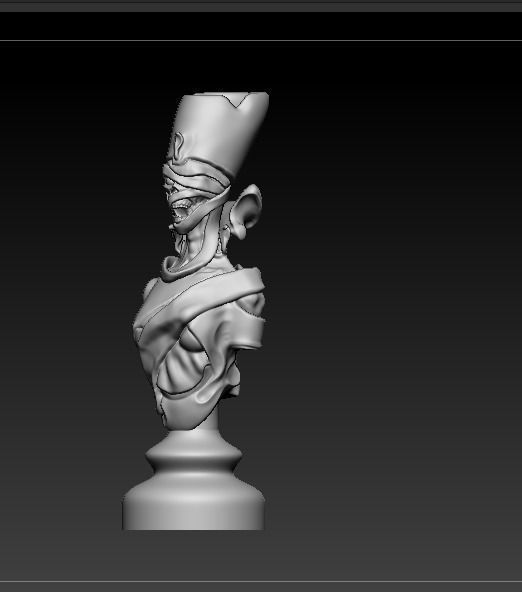 Skull Chess Pieces 3D print model_2