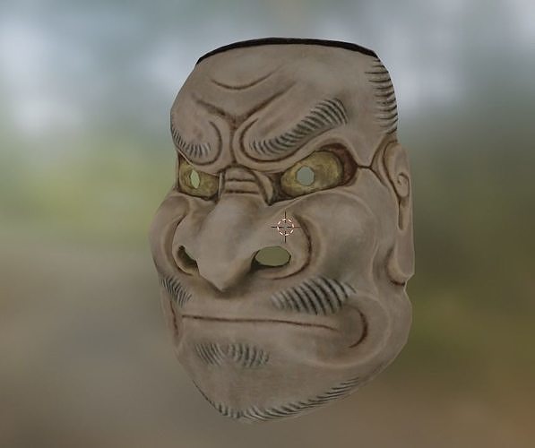 kabuki mask 5 Low-poly 3D model