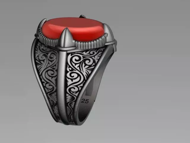 men ring 3D model_0