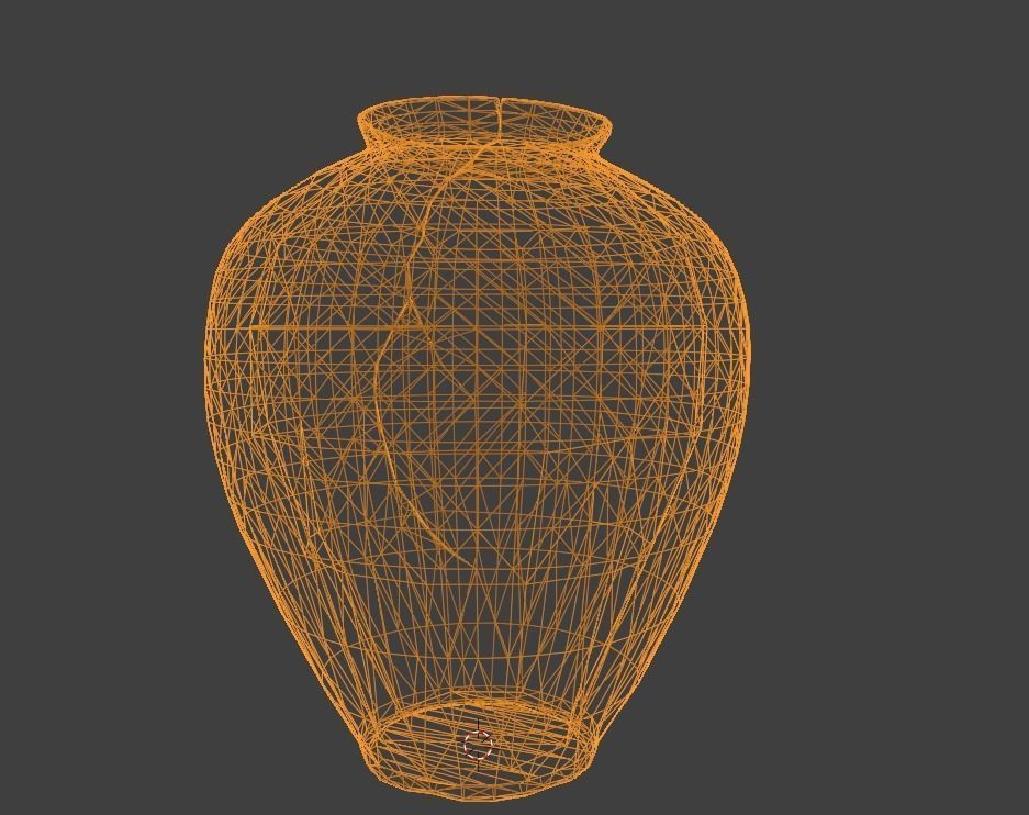 vase decor Low-poly 3D model_3