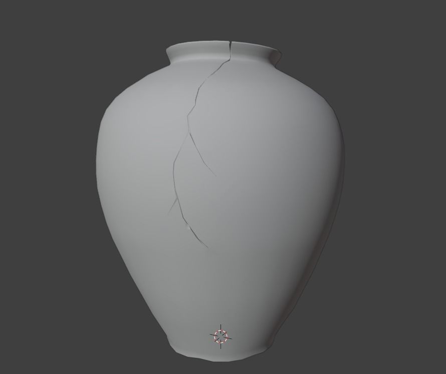 vase decor Low-poly 3D model_2