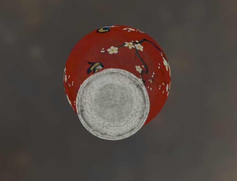 vase decor 2 Low-poly 3D model_4