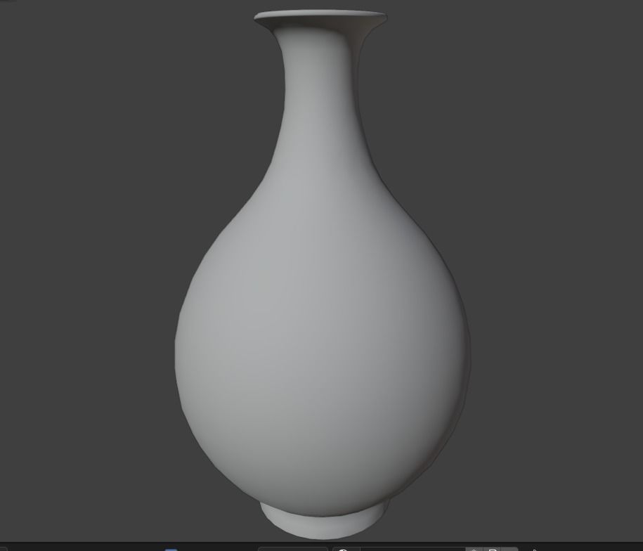vase decor 2 Low-poly 3D model_2