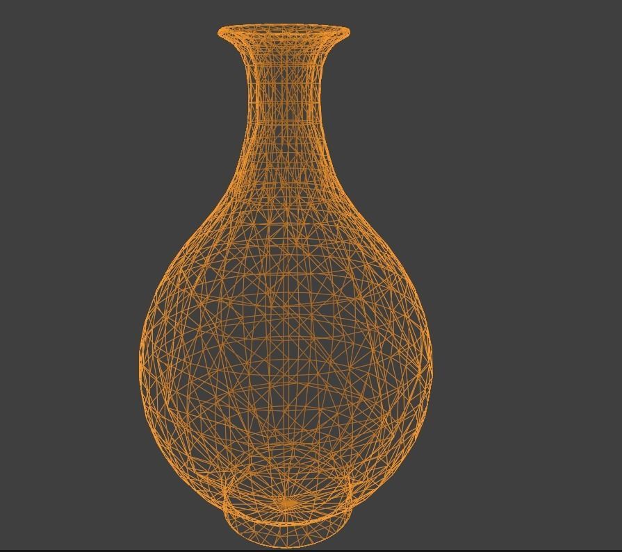 vase decor 2 Low-poly 3D model_3