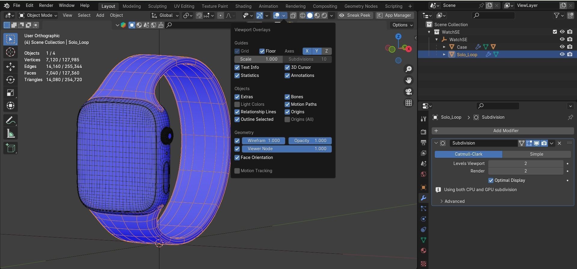 Apple Watch SE 3D model_6