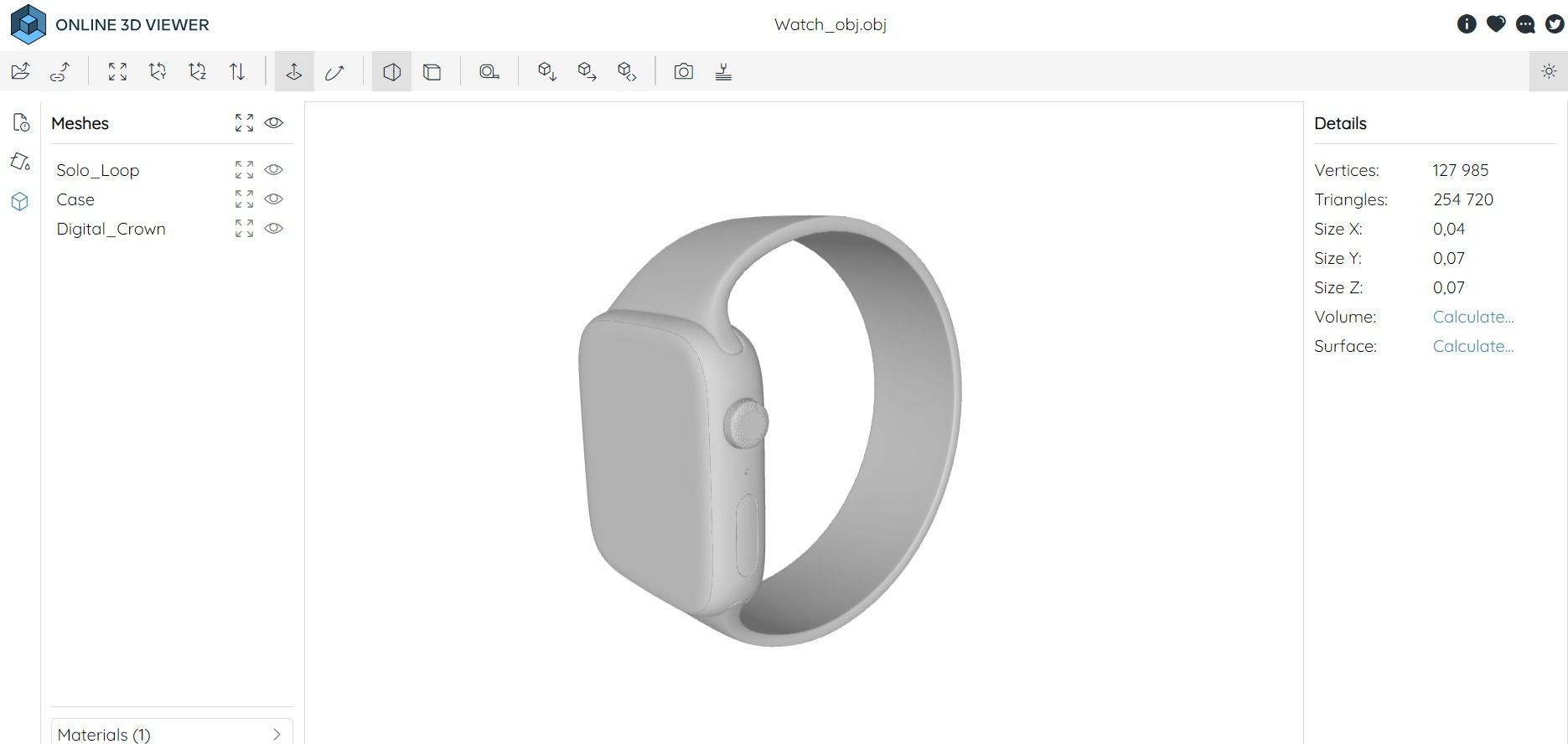 Apple Watch SE 3D model_8