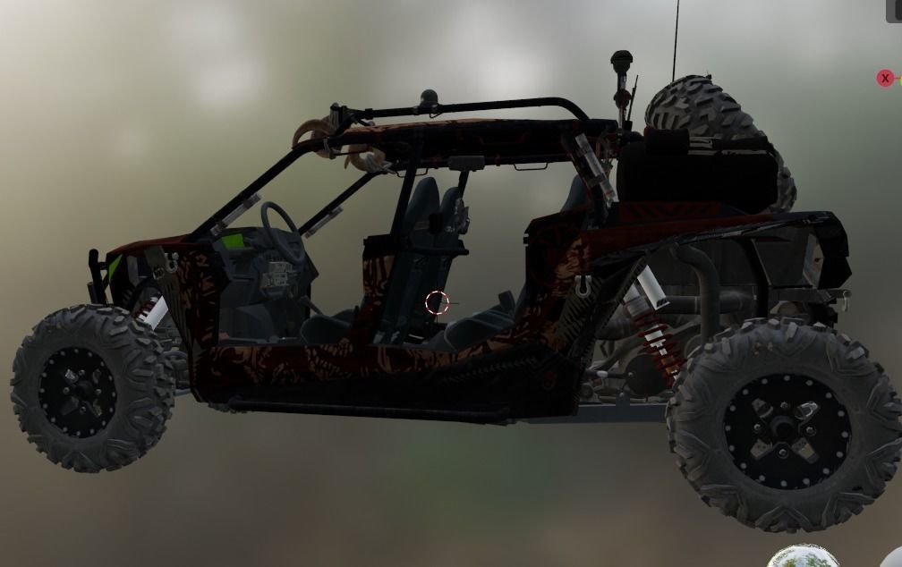 utv car 16 Low-poly 3D model_2