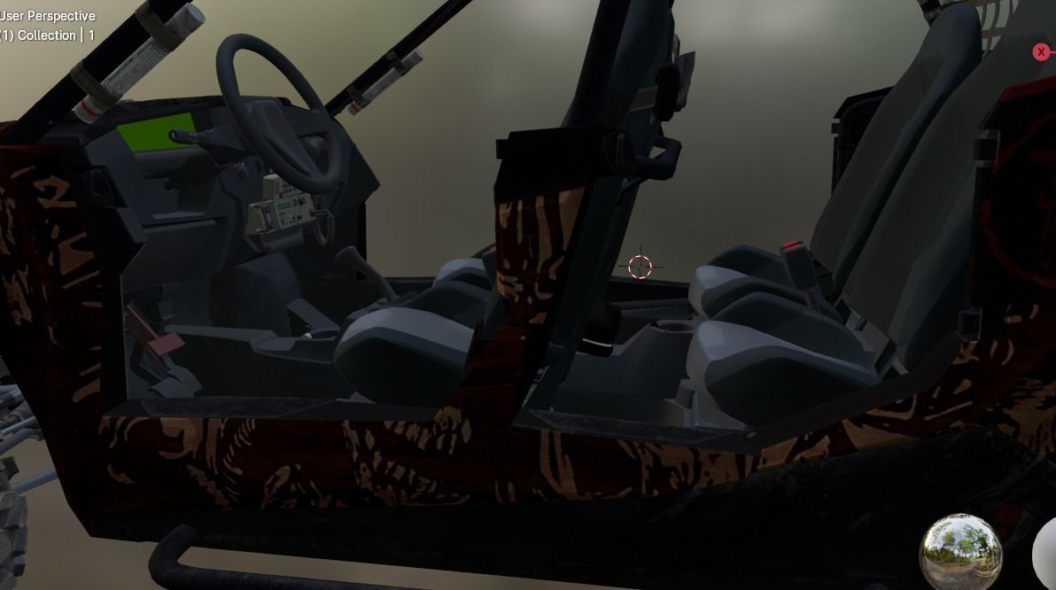 utv car 16 Low-poly 3D model_4