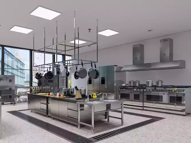 Commercial Kitchen 8 3D model