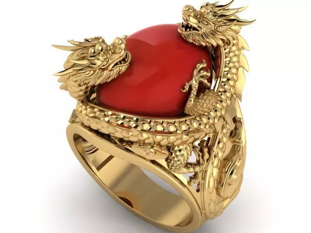 RING DRAGON 3D print model_0