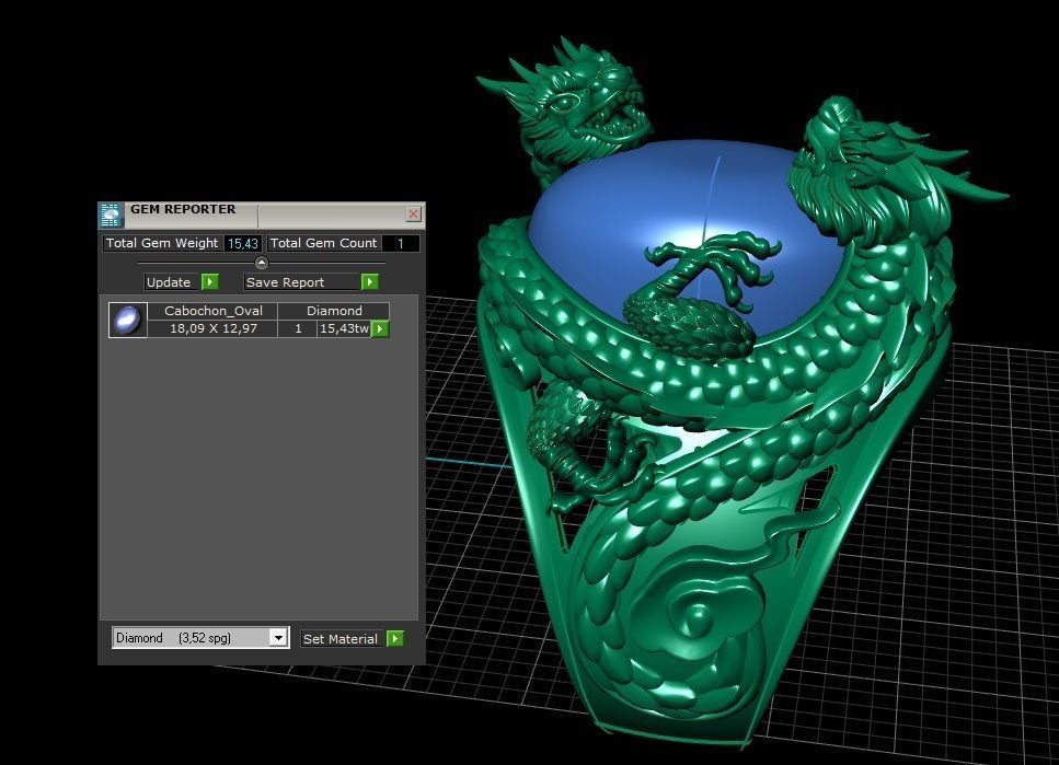 RING DRAGON 3D print model_4