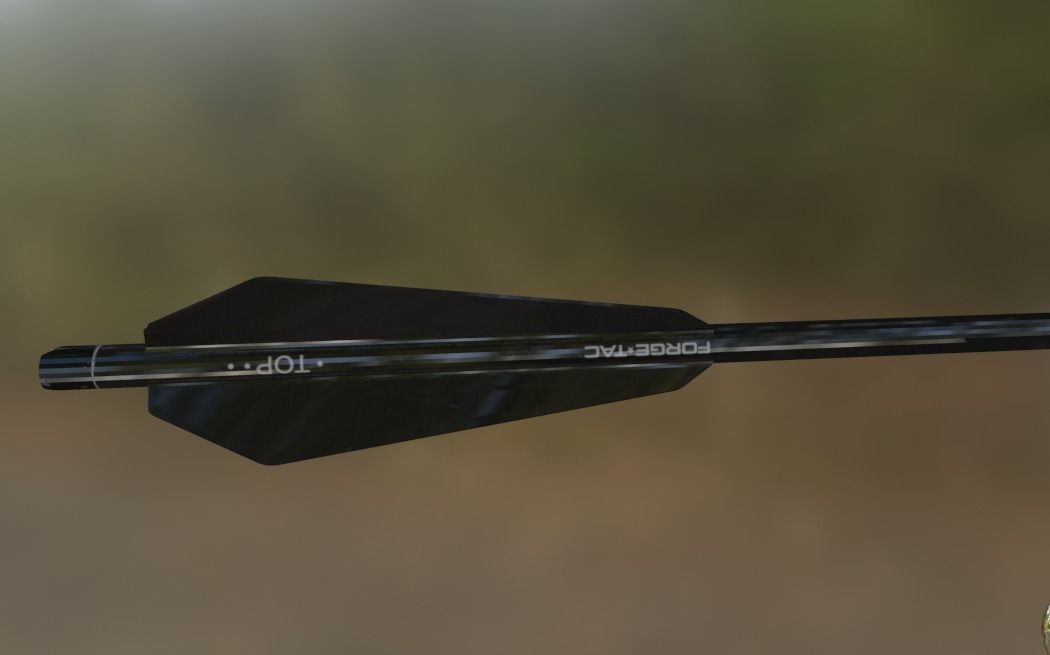 bolt arrow Low-poly 3D model_1