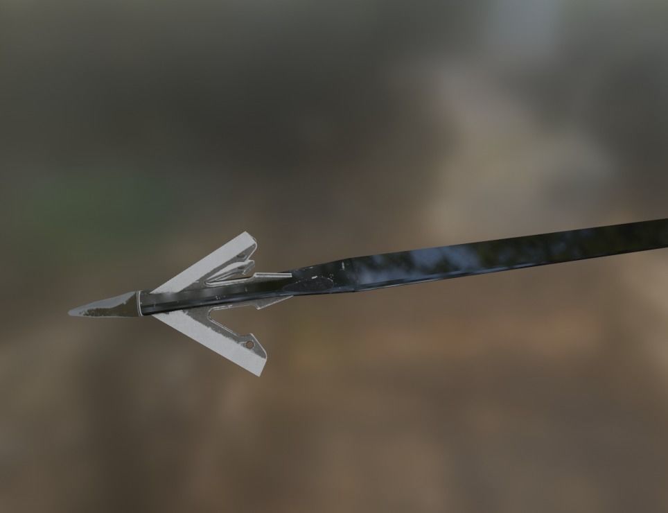 bolt arrow Low-poly 3D model_3