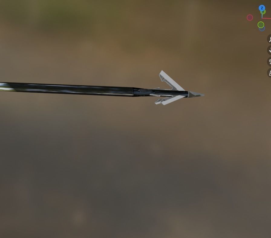bolt arrow Low-poly 3D model_2