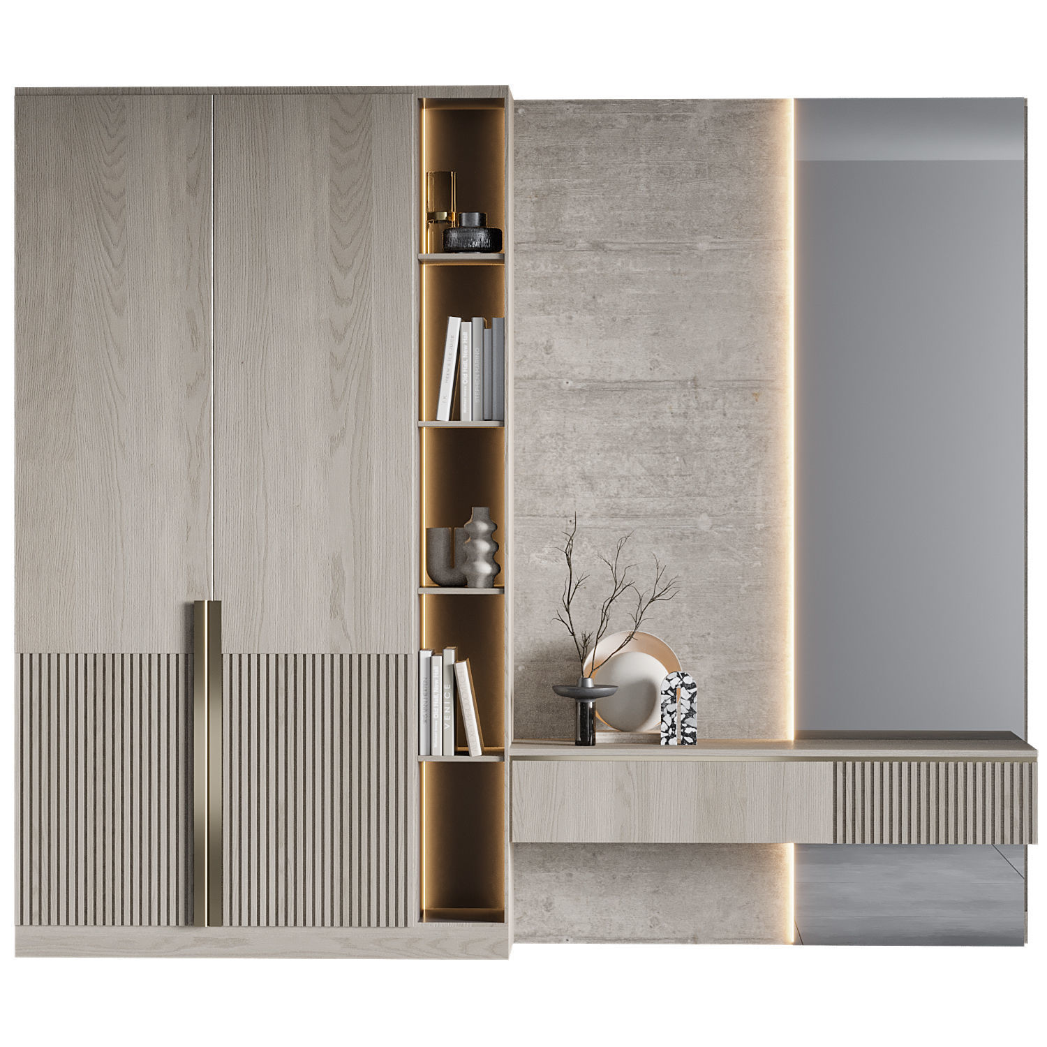 hallway 01 3D model_3