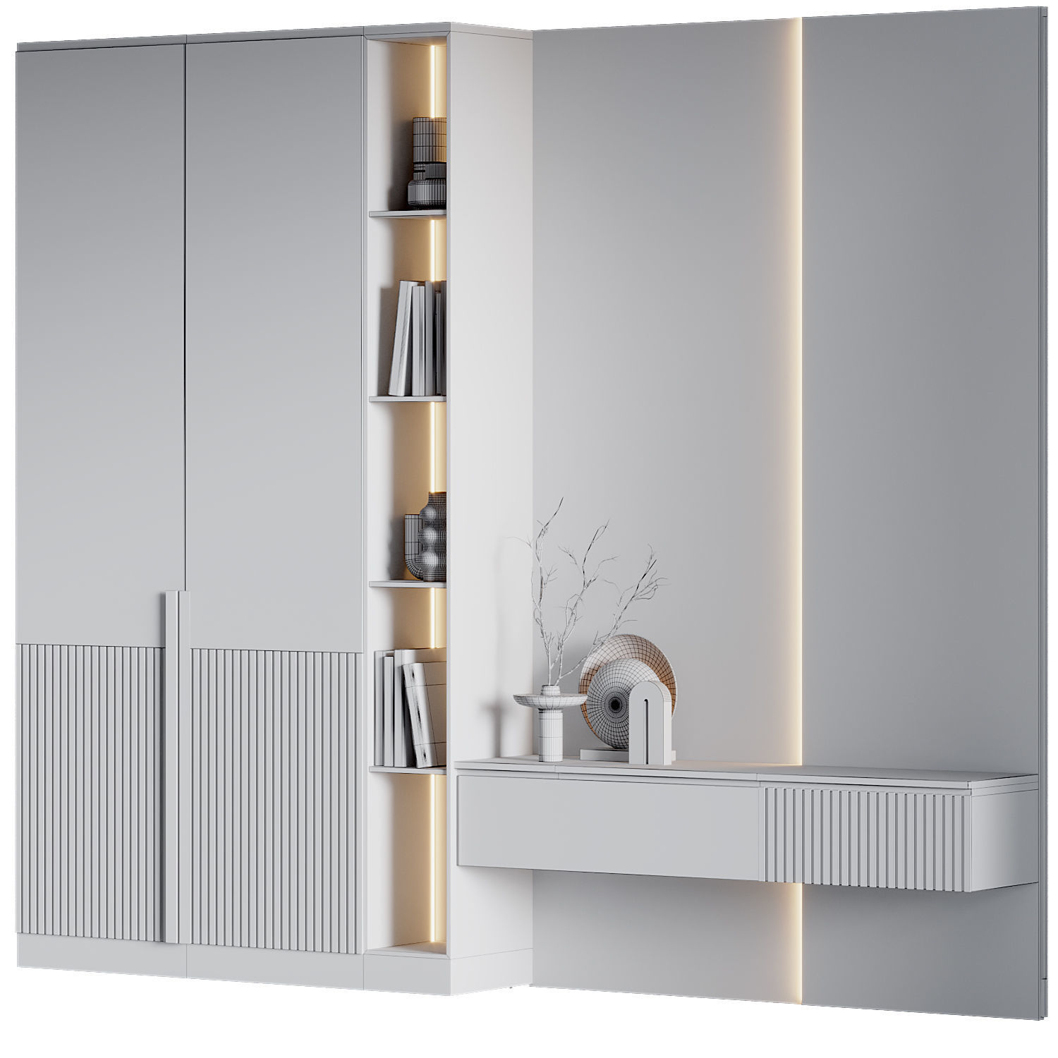 hallway 01 3D model_5