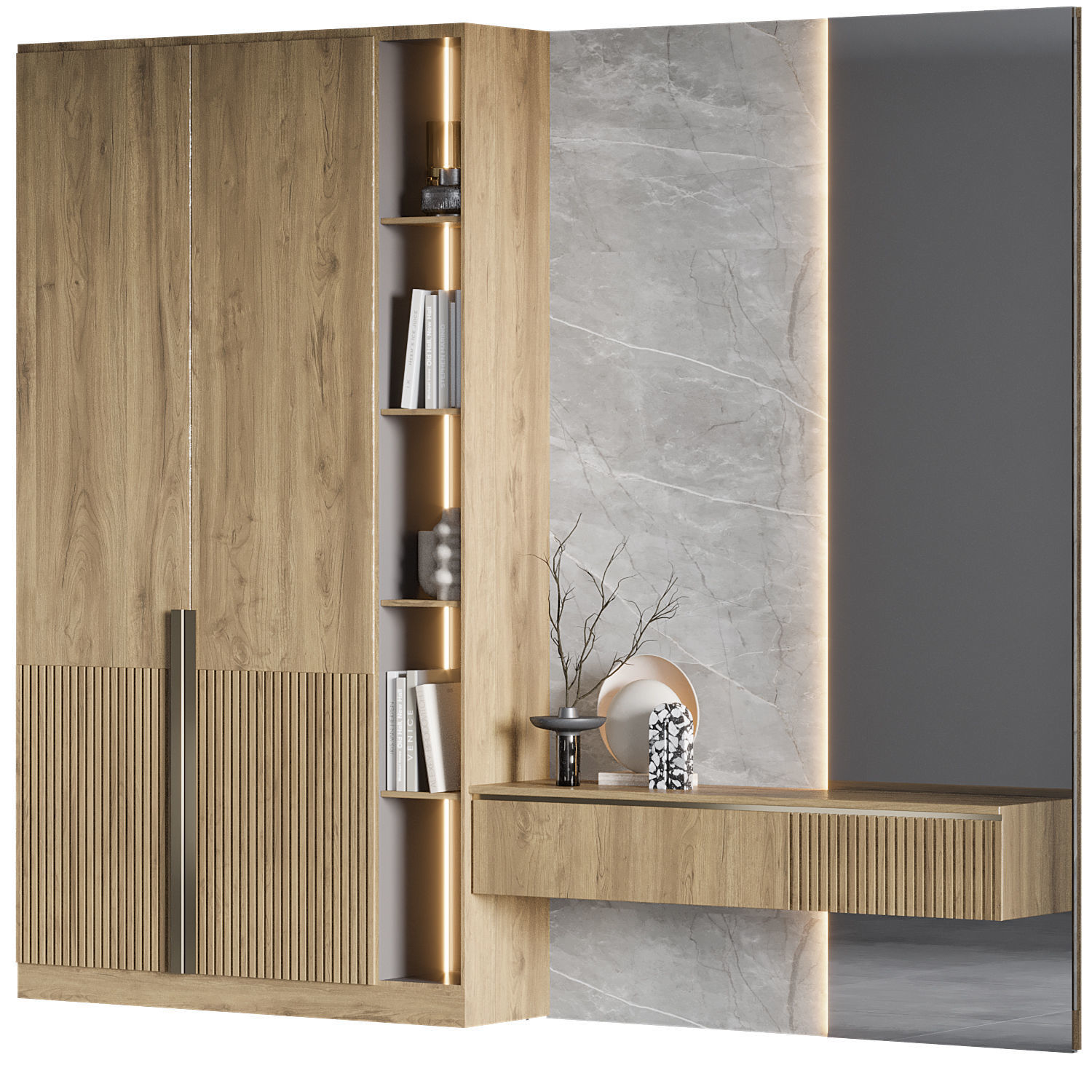 hallway 01 3D model_2