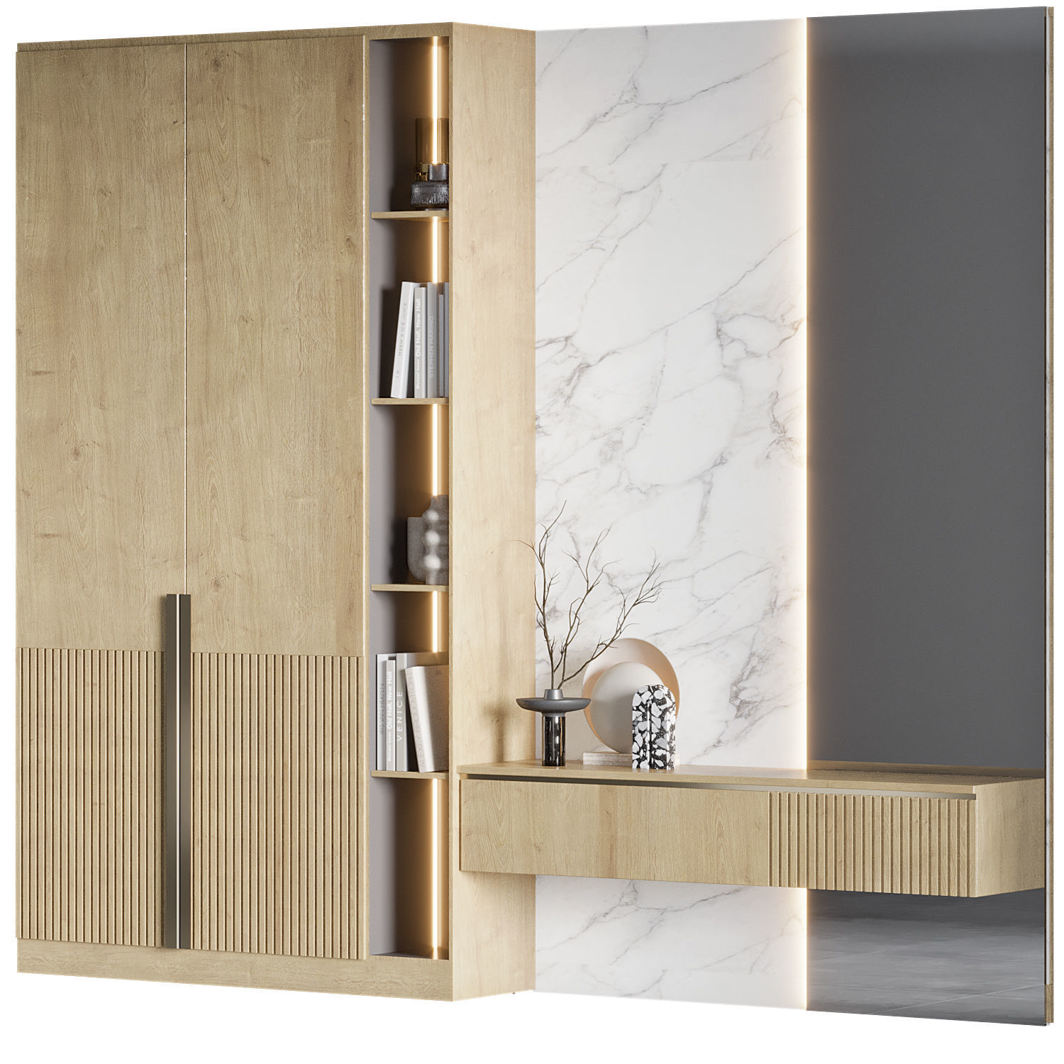 hallway 01 3D model_1