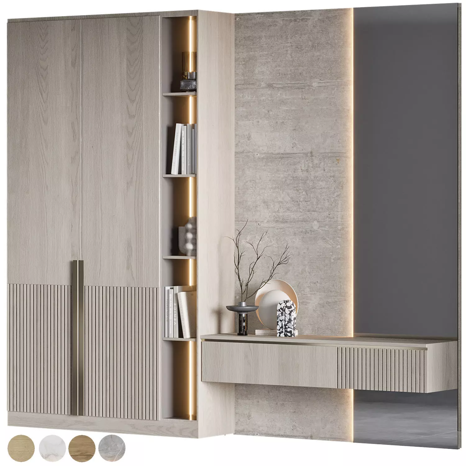 hallway 01 3D model_0