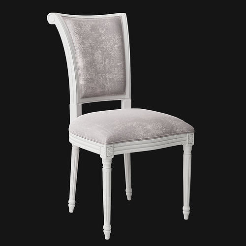 Dining Chair French Style-25 3D model