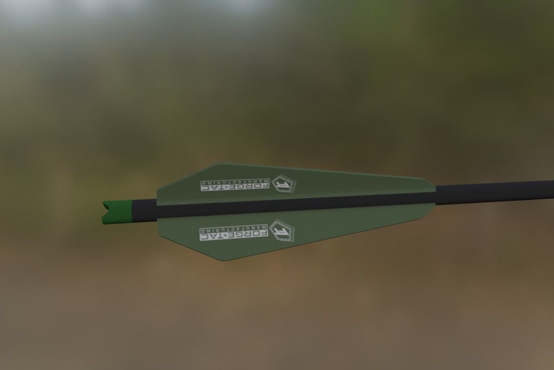 bolt arrow 4 Low-poly 3D model_2