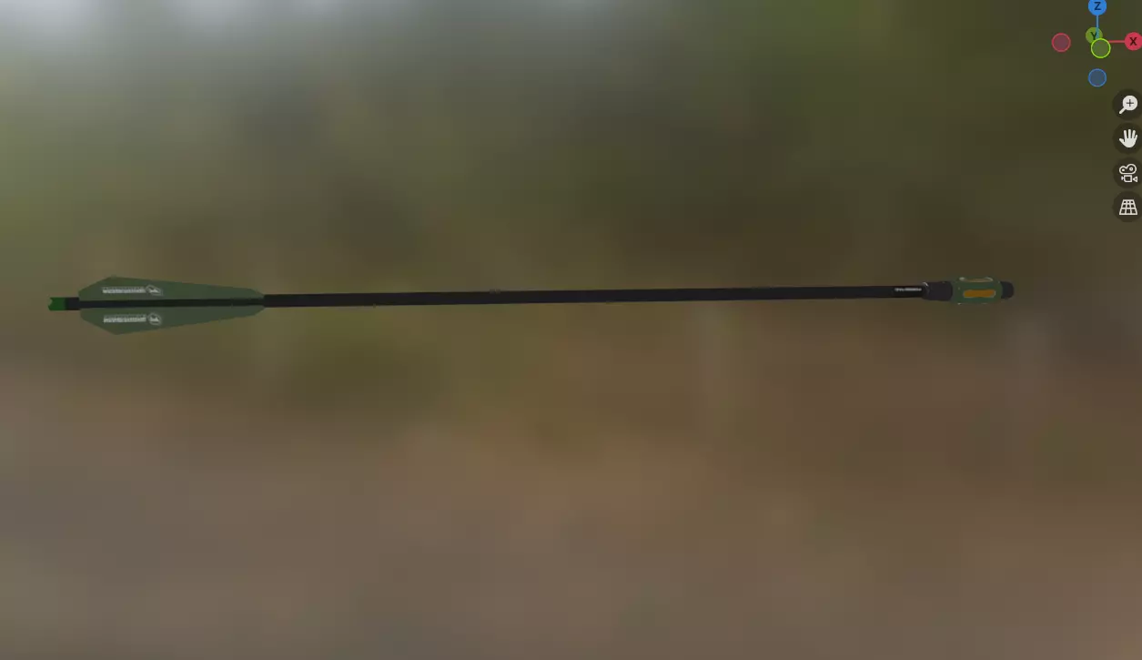 bolt arrow 4 Low-poly 3D model_0