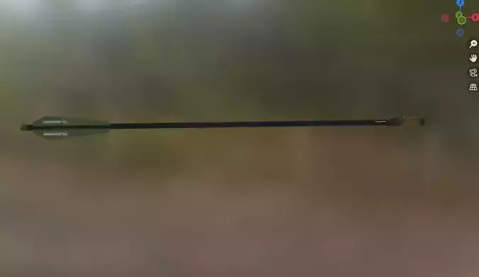 bolt arrow 4 Low-poly 3D model